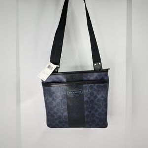 Coach Sling Bag for Men/ Women Navy Blue "C"